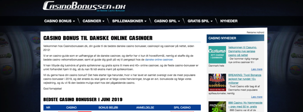 Casinobonussen.dk